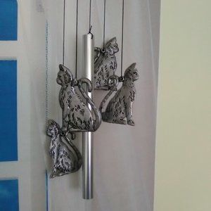 4 Cats Wind Chime